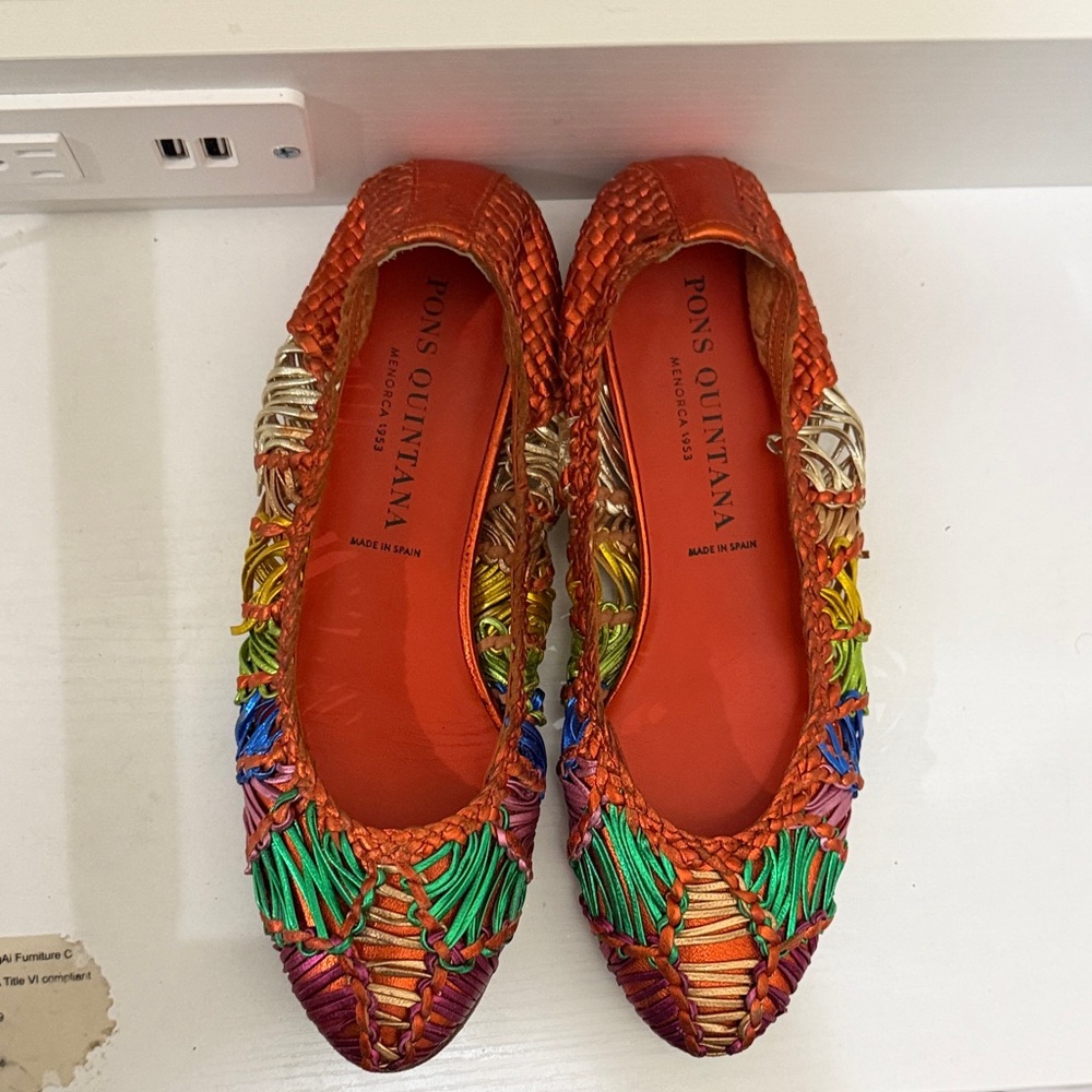 Pons Quintana Vibrant Woven Flats